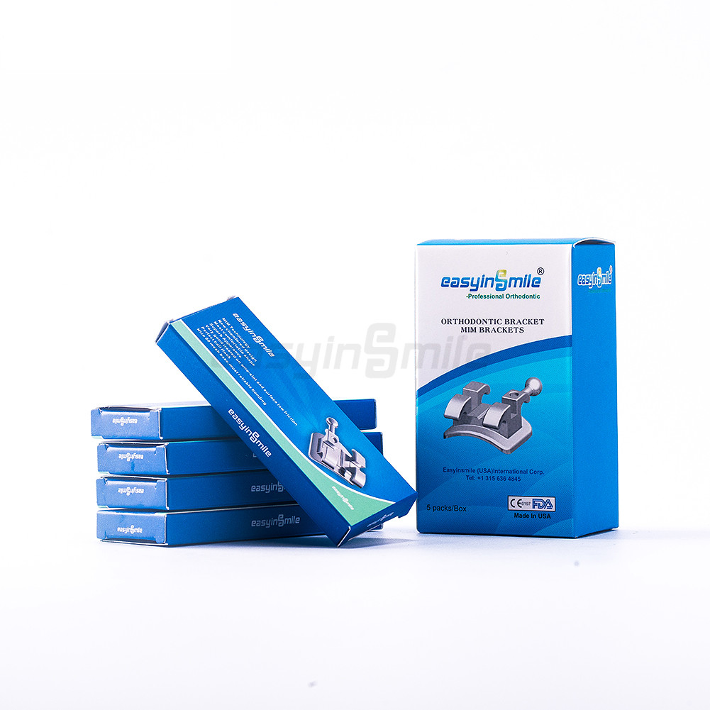 Dental Orthodontic Brackets Mini Metal MBT/Roth Solt 022 Braces 3/345Hooks 10Pks