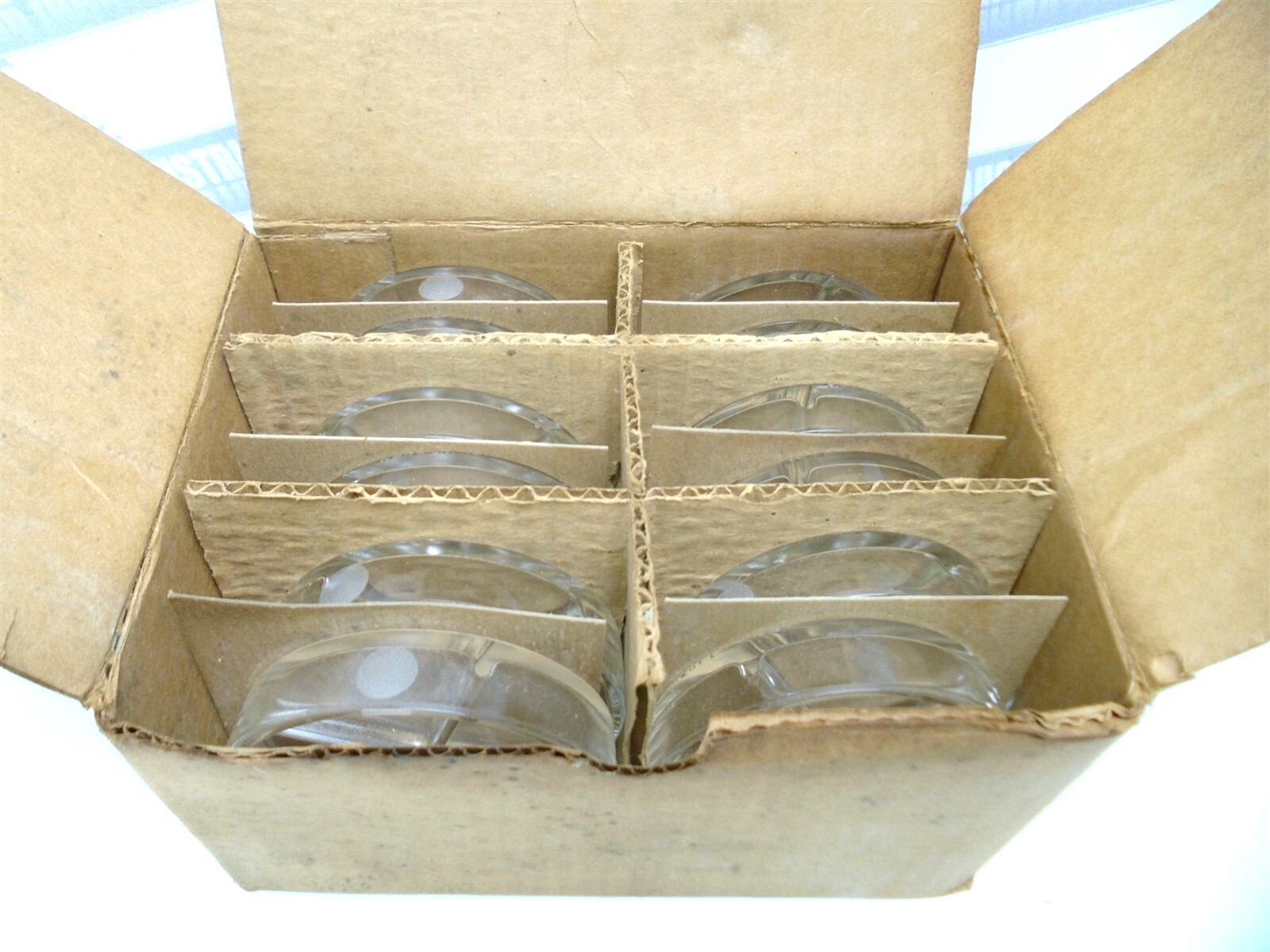 (12) Original PYREX – 3163-100 – QUADRANT PETRI-DISH 100mm x 22mm – Borosilicate