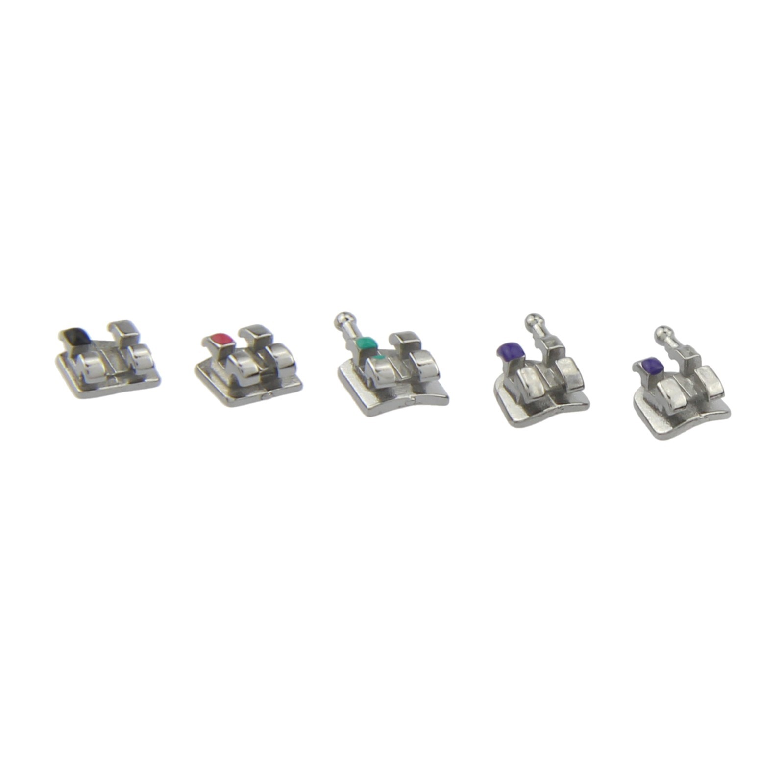 Dental Orthodontic Metal Brackets Braces Mini MBT Roth 022 345 Hooks 5-5 MIM