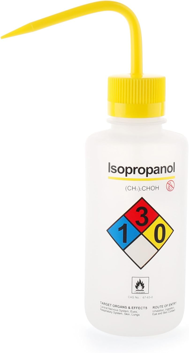 Professional Lab Safety Wash Bottles, 500ml, Set of 6, LDPE Material