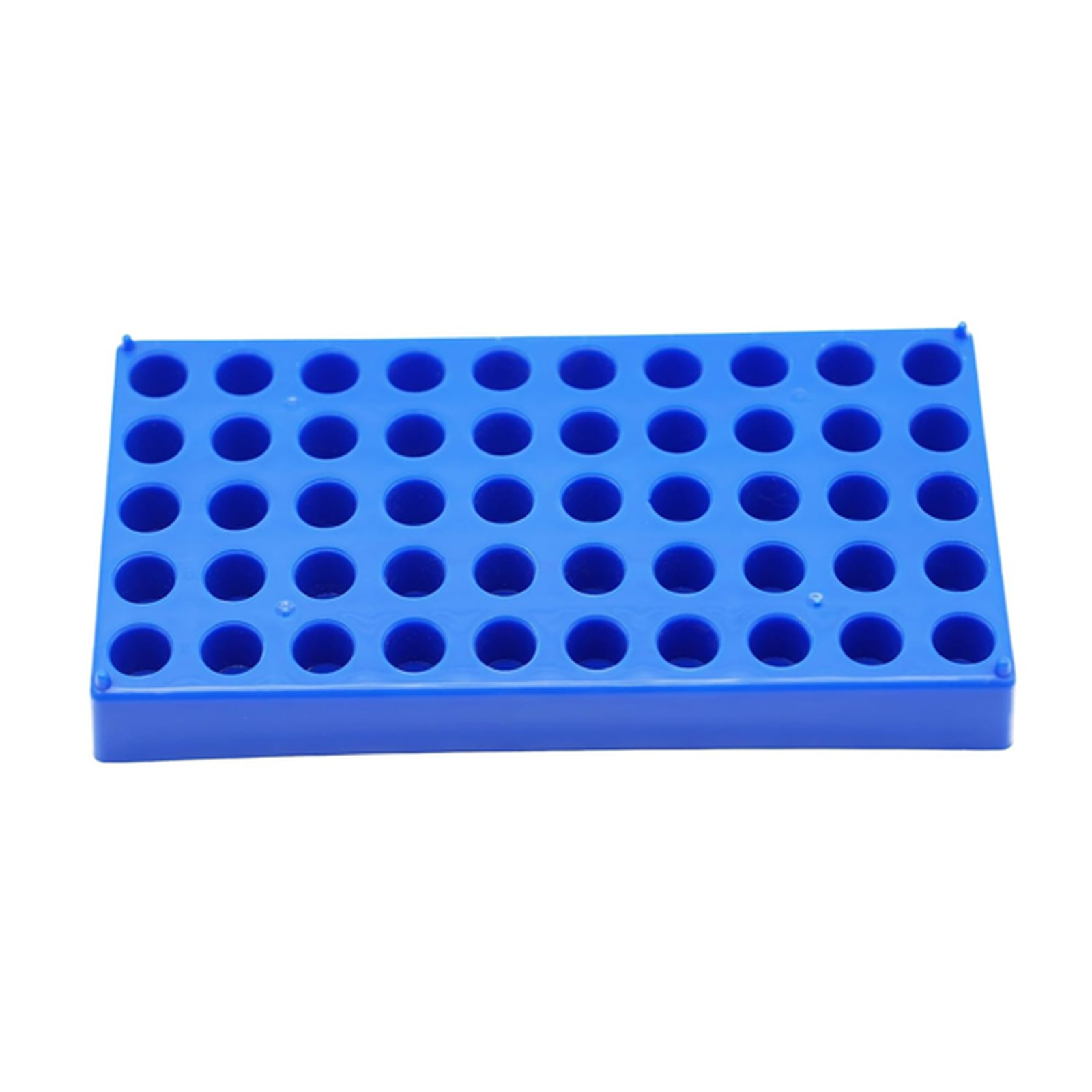 1 Pcs Vial Rack, 50 Holes for 2mL HPLC Sample Bottles, 12mm Diameter | Blue