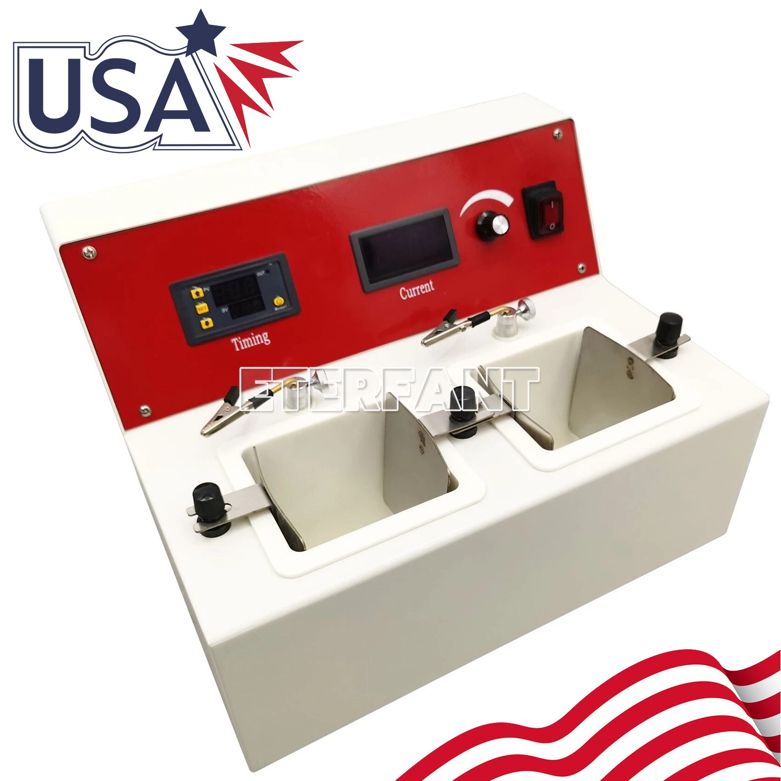 ETERFANT Dental Lab Electrolytic Polishing Machine With Two electrolytic Cells