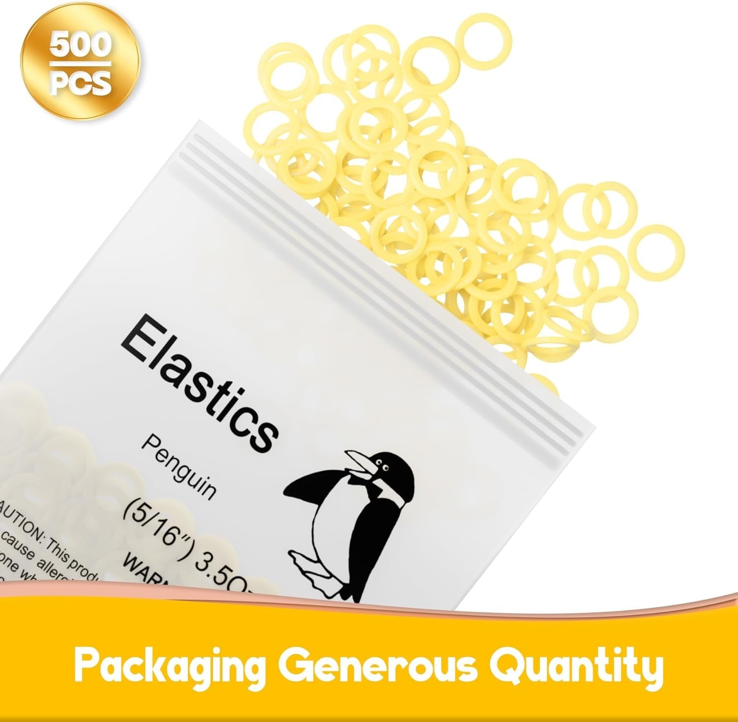 500 Pcs Orthodontic Elastic Rubber Bands, 3.5 Ounces Heavy Dental Rubber Trac…