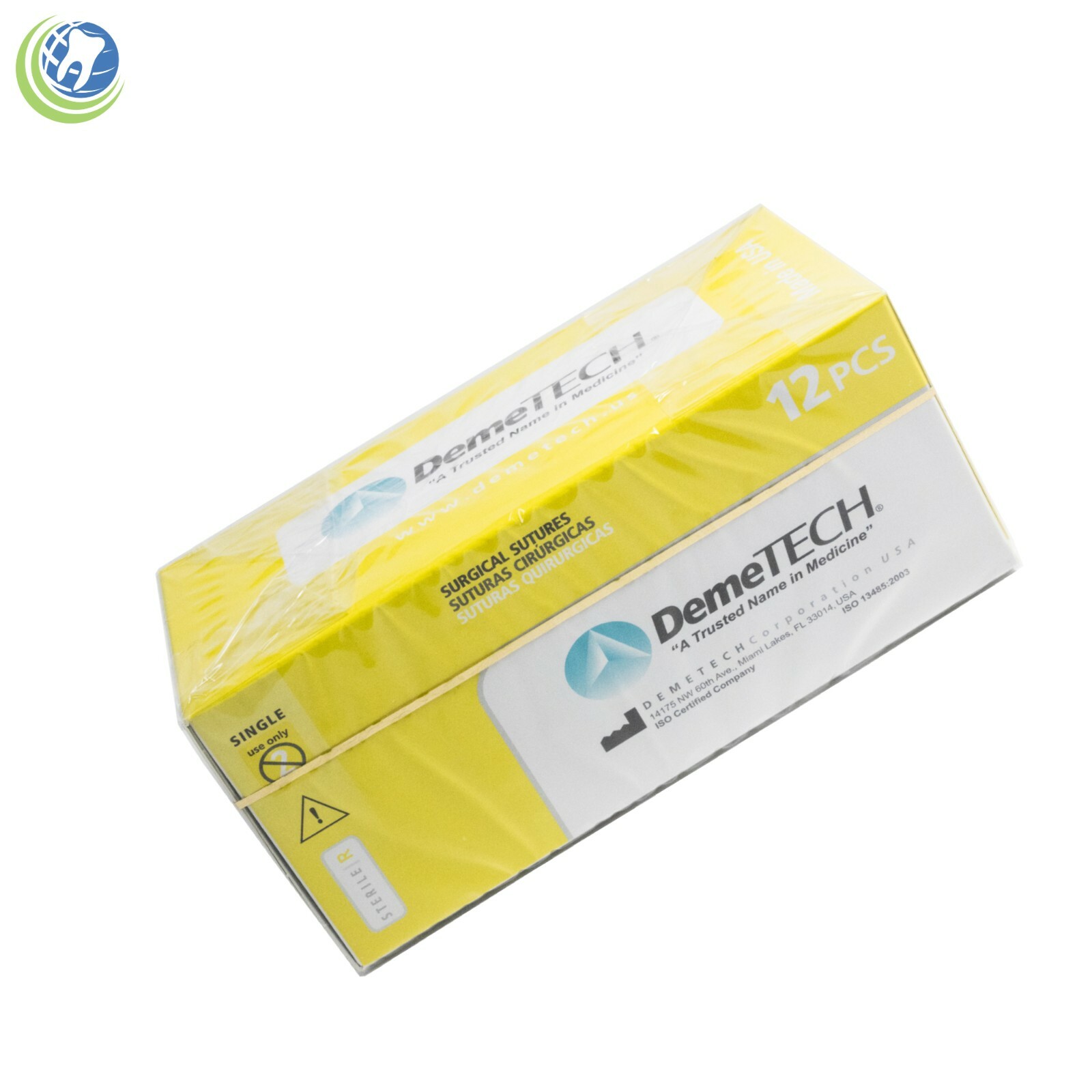 Dental Surgical Sutures Plain Catgut Reverse Cutting 12/pack Various DemeTech
