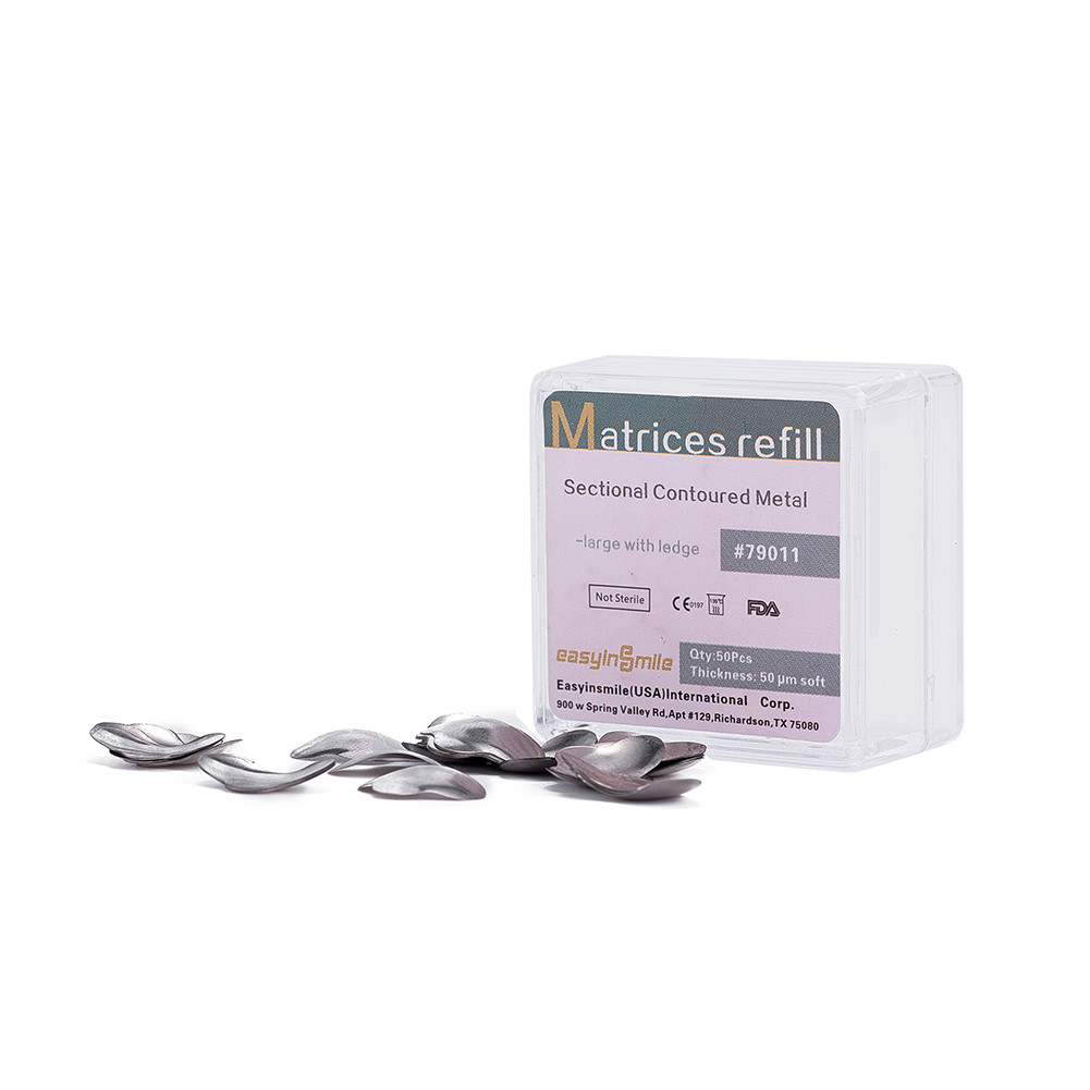 50Pcs/box Dental Sectional Matrices Refill Wave Shape Wedges 50 μm EASYINSMILE