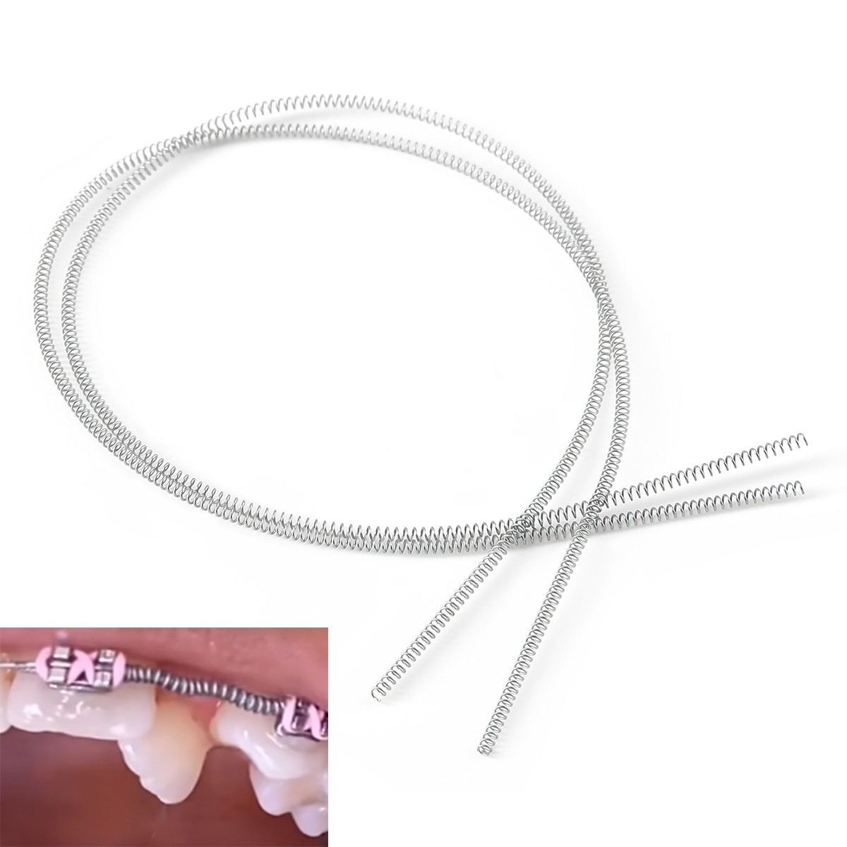 Orthodontic Dental Niti Open Coil Spring 0.010/0.012*180mm AZDENT 2PCS/Pack