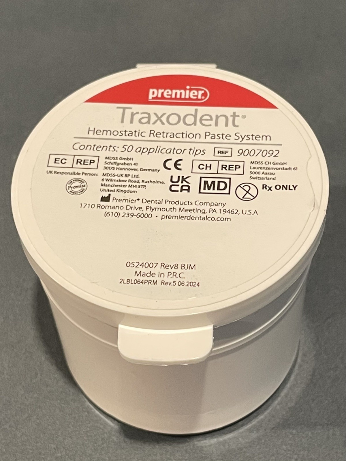 Traxodent Hemodent Paste Retraction System, 2 Starter Kits, 15 syringes + tips