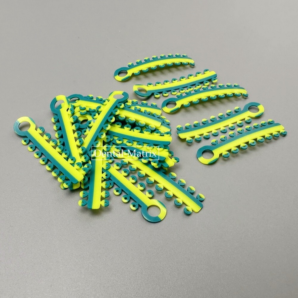320pcs Dental Orthodontic Elastic Rubber Ligature Tie Rubber Bnads Double Color