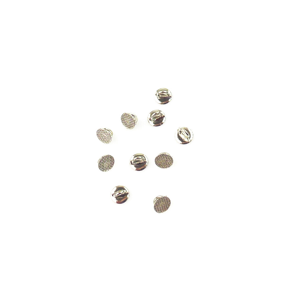 Dental Orthodontic Lingual Buttons Bondable MIM Mesh Base Easyinsmile 10Pcs/Pack