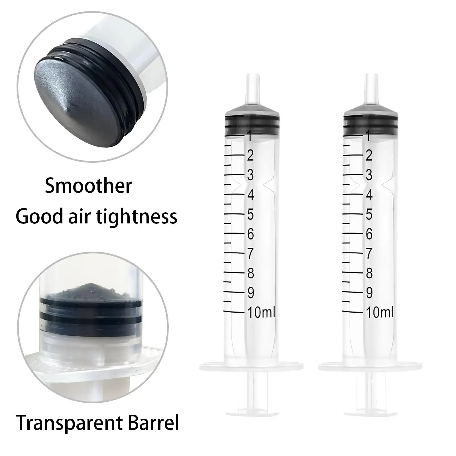 Plastic Syringes 10Ml without Needle Glue Nutrient Measuring Industrial Veterina