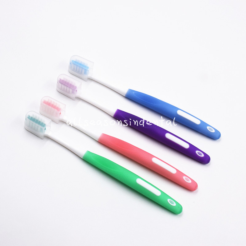 7 Pcs/Box Dental Teeth Oral Cleaning Care Orthodontic Kits Brush Floss 4 Colors
