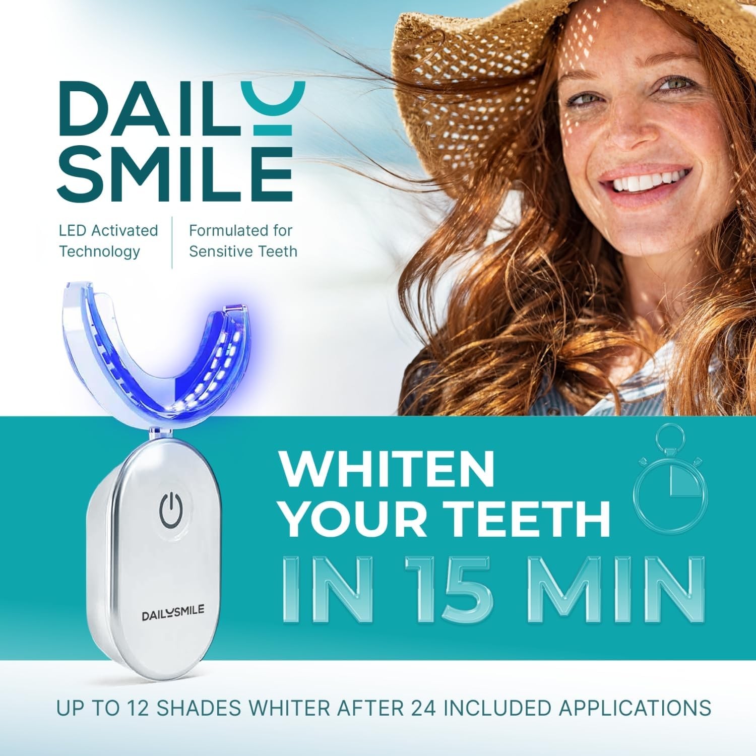 Teeth Whitening Kit 1 Count (Pack of 1), With Led Light