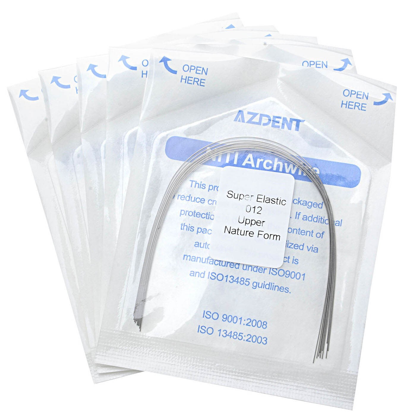 100pcs Dental Ortho Super Elastic NITI Arch Wire Round Ovoid/Natural Form/Square