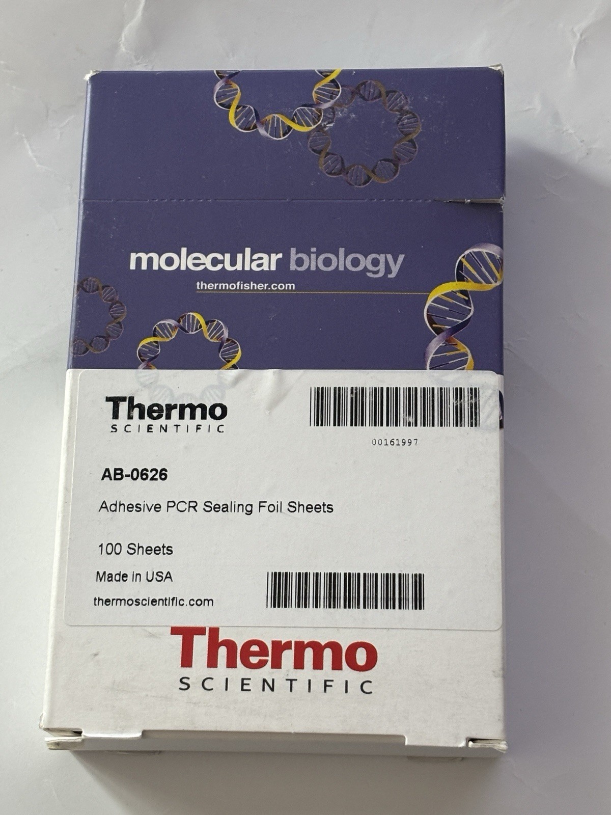 THERMO SCIENTIFIC AB-0626 ADHESIVE PCR SEALING FOIL SHEETS (100 pack)