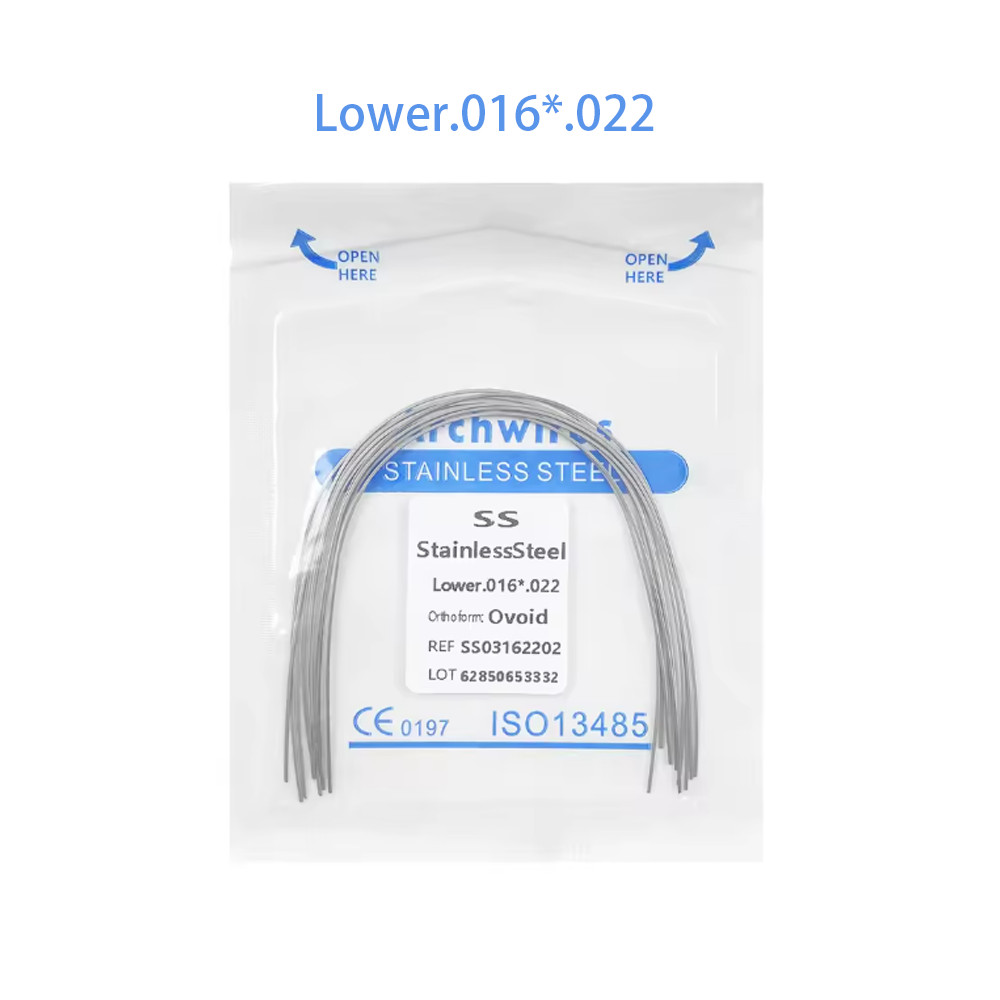 Dental Orthodontic Stainless Steel Wire Rectangular Arch Wires Ovoid 10pcs/pack
