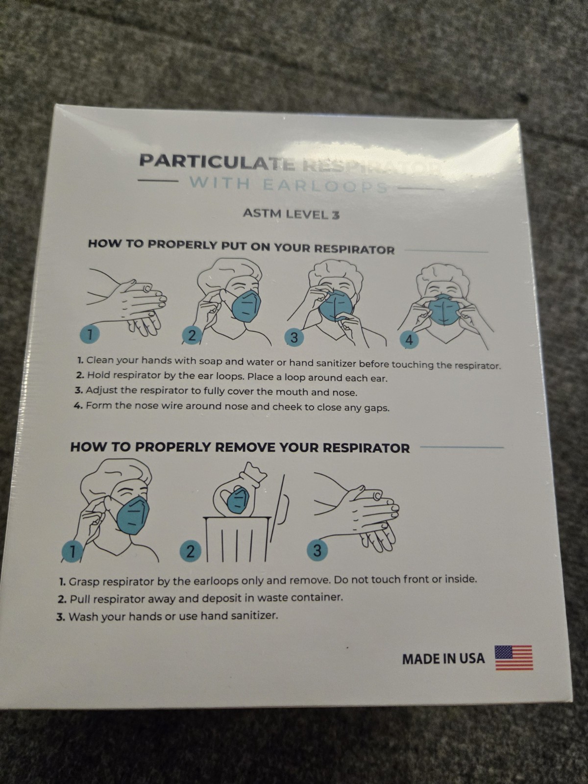 20 KIDS DX95 Particulate face mask with ear loops, Child Size, XS ASTM Level 3