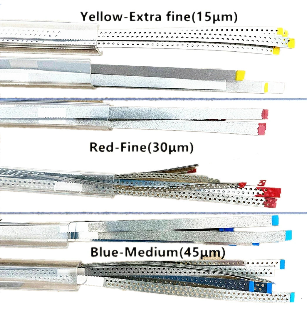 5 Pcs/Box Dental Orthodontic Metal Sand IPR Fine Saw Diamond Polishing Strips