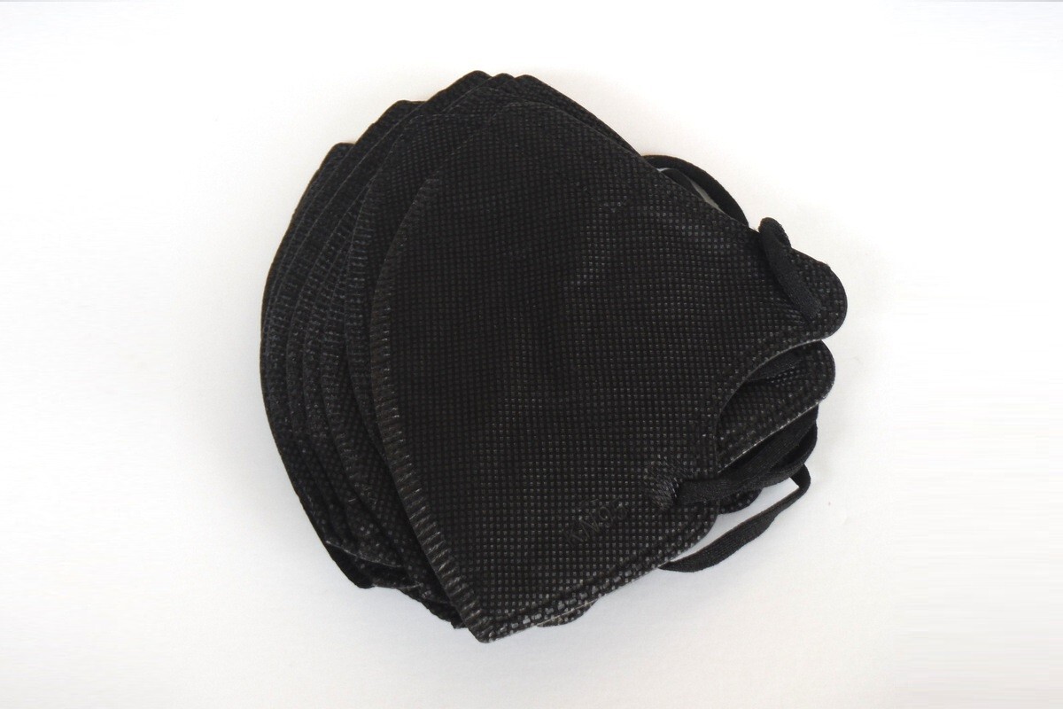 New Small Medium Face 10-500 Black KN95 Face Mask Disposable Respirator 5 Layer