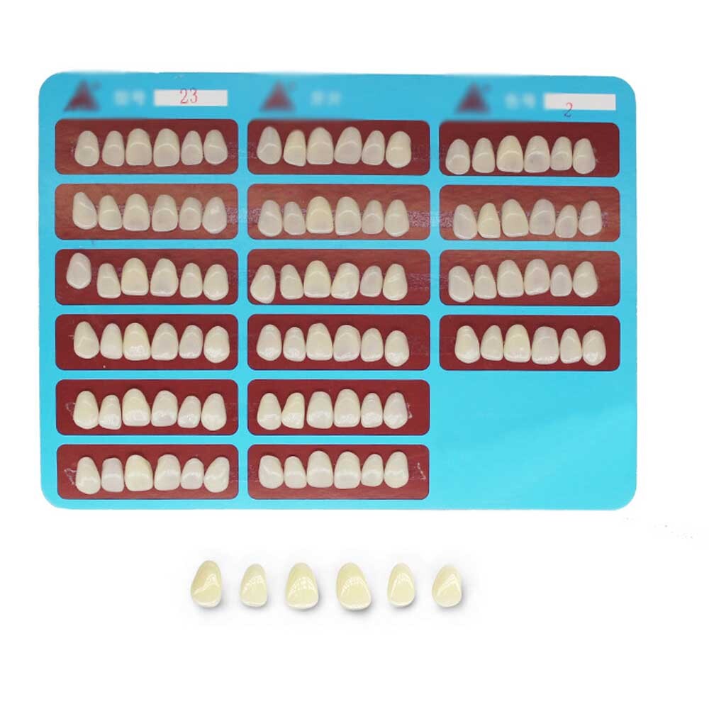 96pcs 23# A2 Dental Tooth Veneer Anterior Resin Thin Teeth Veneers Porcelain