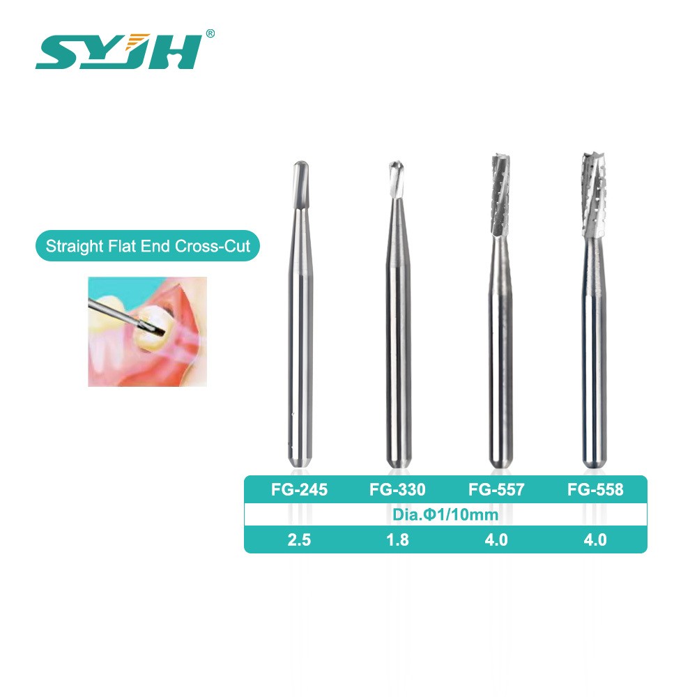 20 Types Dental Round Tungsten Carbide FG Bur For Surgical High Speed Handpiece