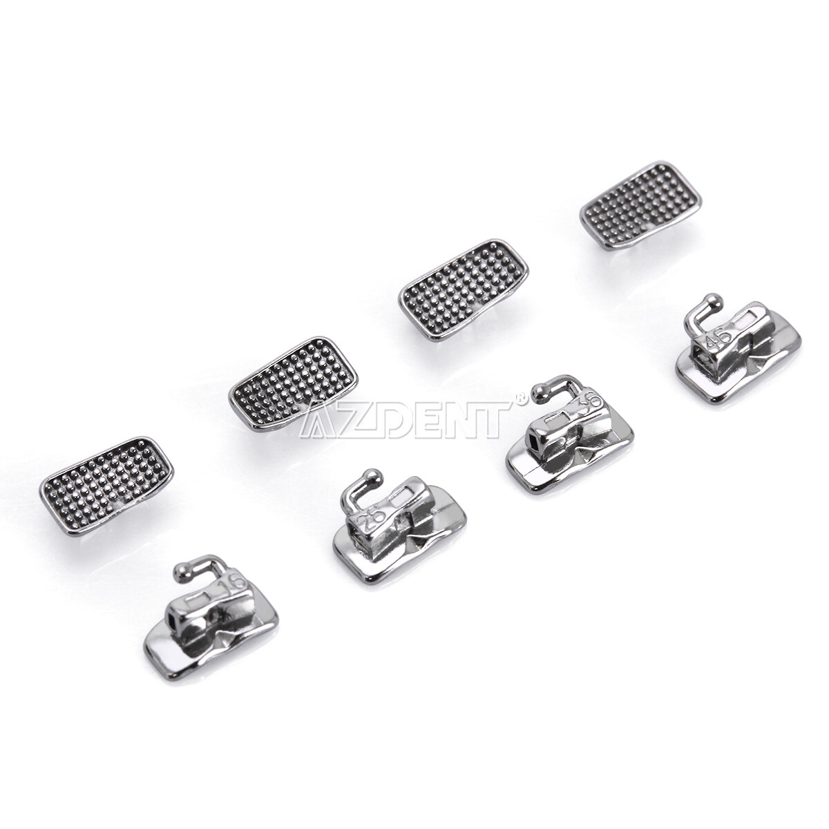 50 Sets AZDENT Ortho Buccal Tube Dental 1st Molar Bondable Non-Con Roth.022