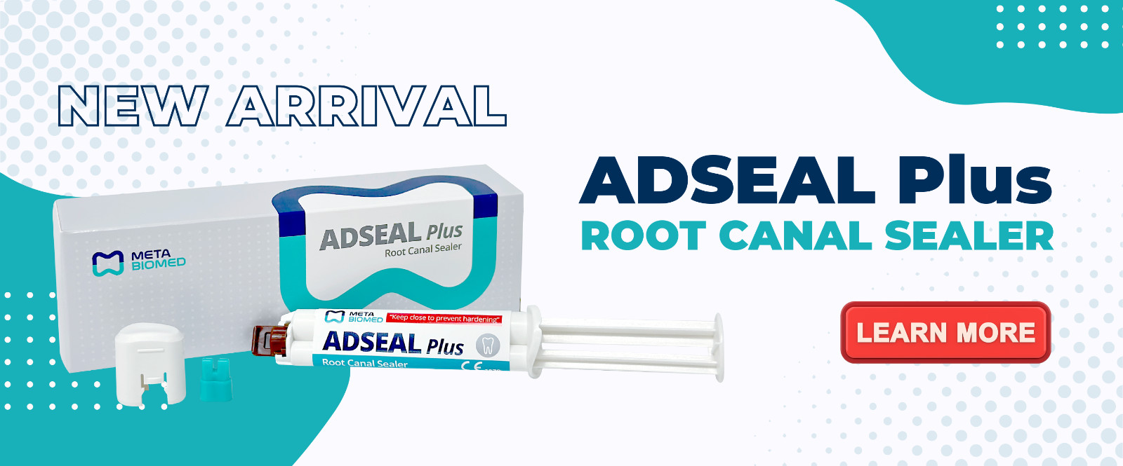 Meta Biomed Adseal Plus Resin Based Root Canal Sealer 13.5g Dual Syr (Free Ship)