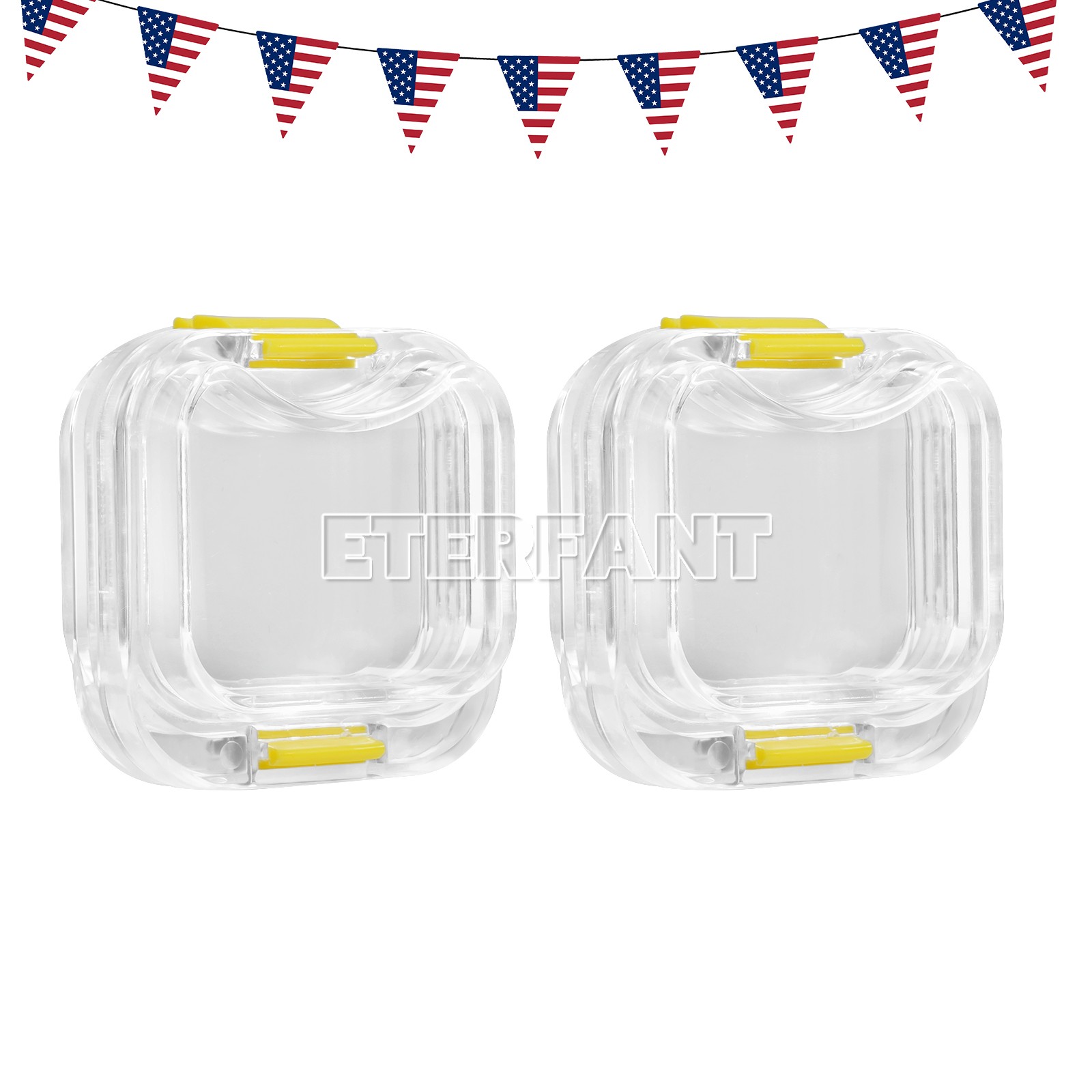 ETERFANT 100pcs Dental Crown and Bridge Pillow Box with Storage Display Box