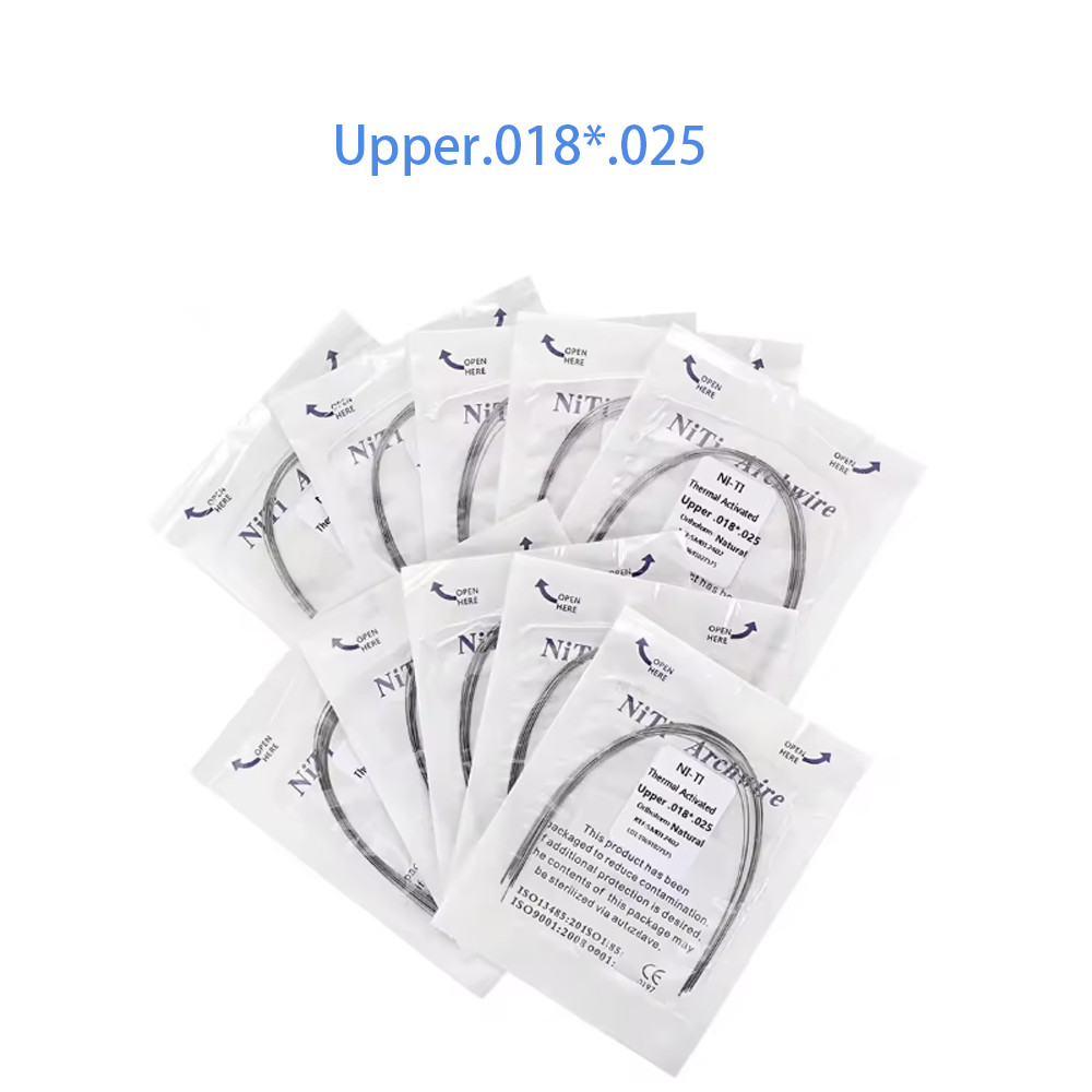 Dental Ortho Heat Thermal Activated Niti Rectangular Natural Form Arch Wire