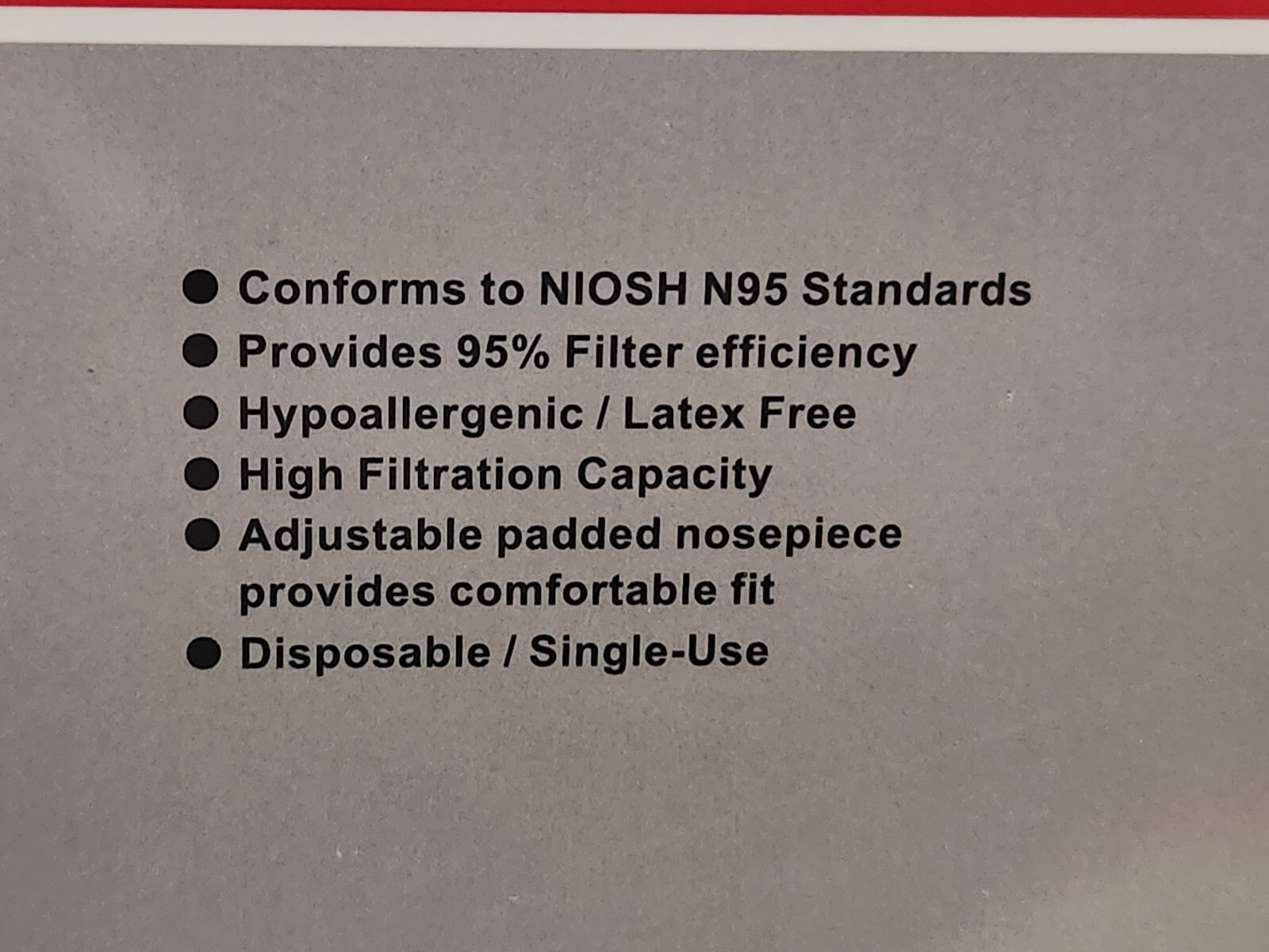 Niosh Respirator Face Mask N95 L-188 Medical Grade 20 Masks