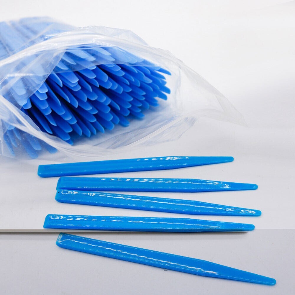 10Pcs Dental Mixing Spatula Mixing Knife Plastic Cement Powder Dentist Tool