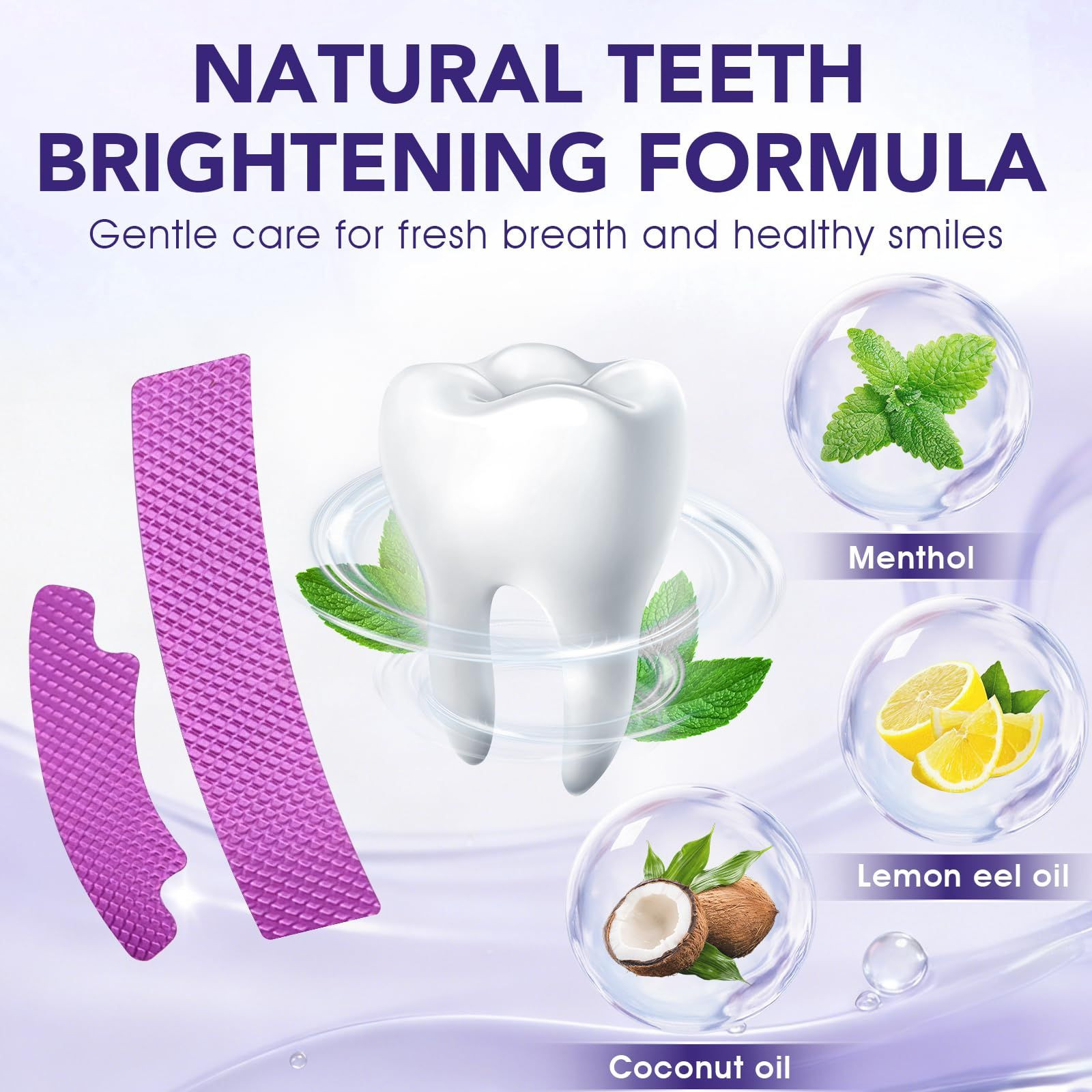 Purple Teeth Whitening Strips 20 Treatments 40 1 Count (Pack of 20),