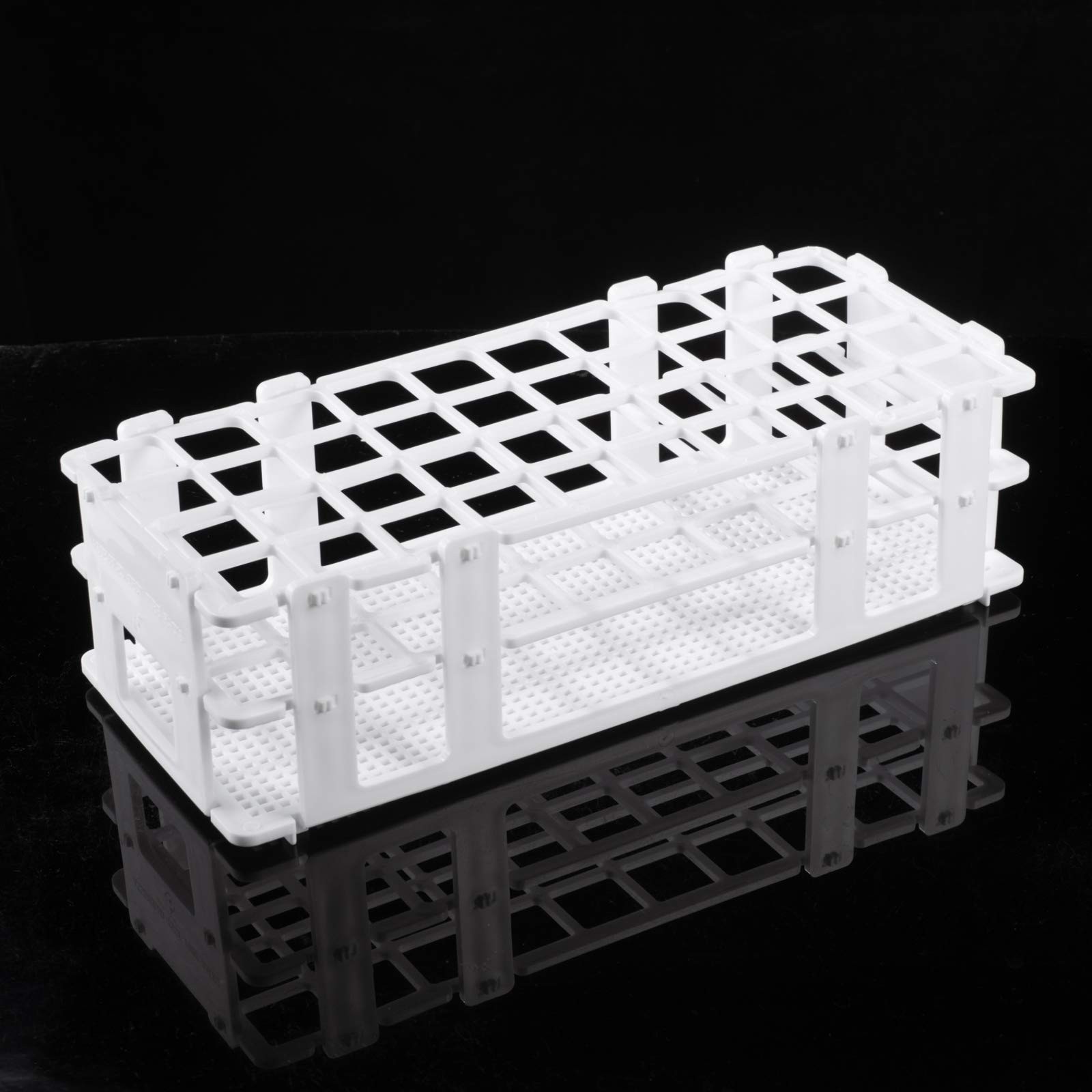 Plastic Lab Tube Rack Storage Stand Holder Detachable for 20mm ID 40 Holes