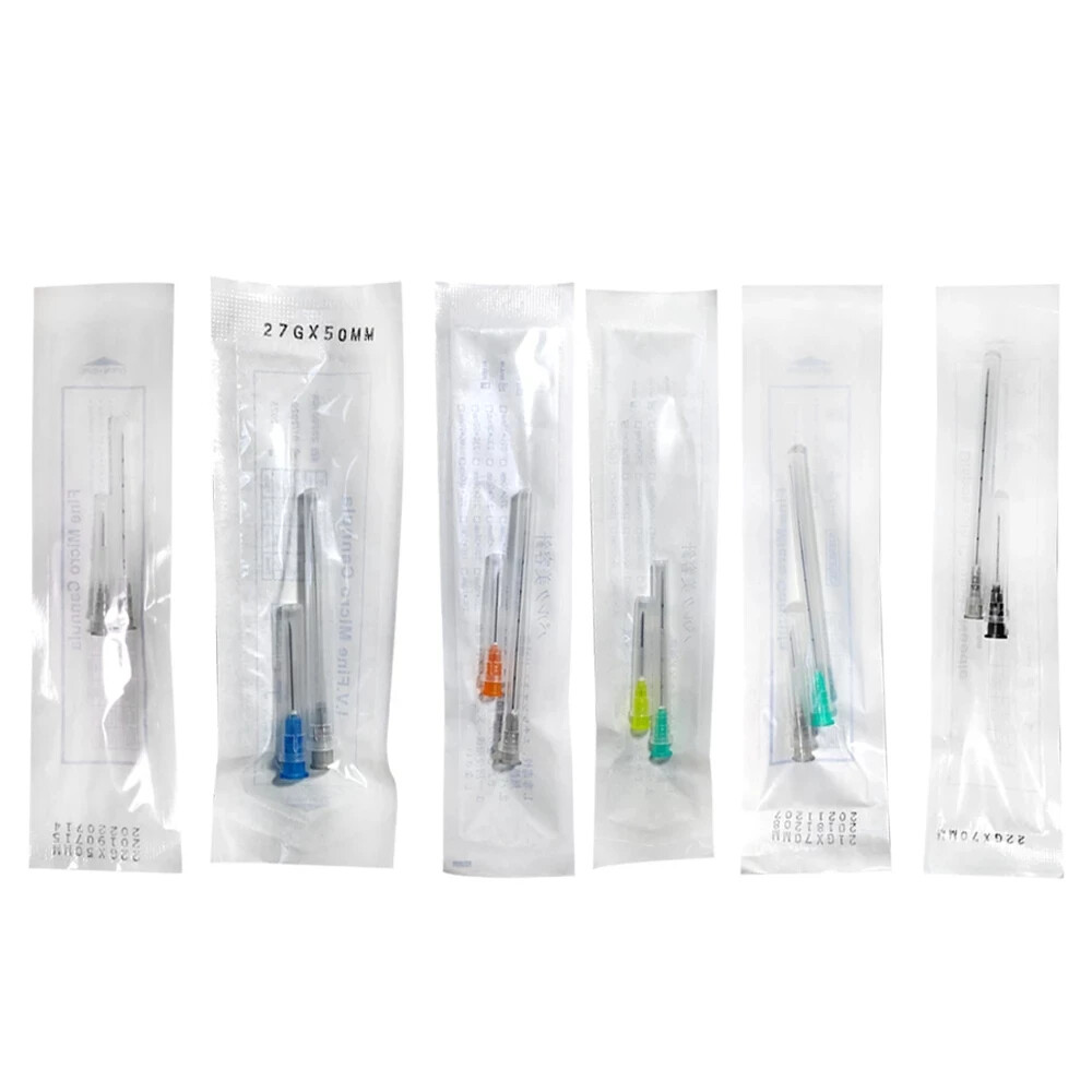 50pcs/Box Blunt-tip Cannula for filler injection acid facial slight blunt needle