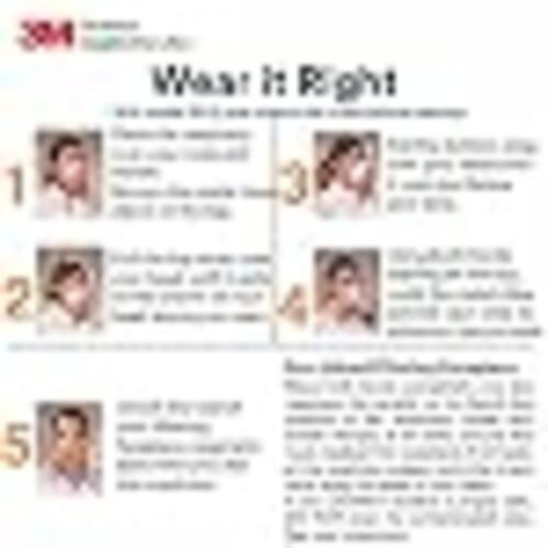 3M Personal Protective Equipment Particulate Respirator 8210, Pack of 160, N95