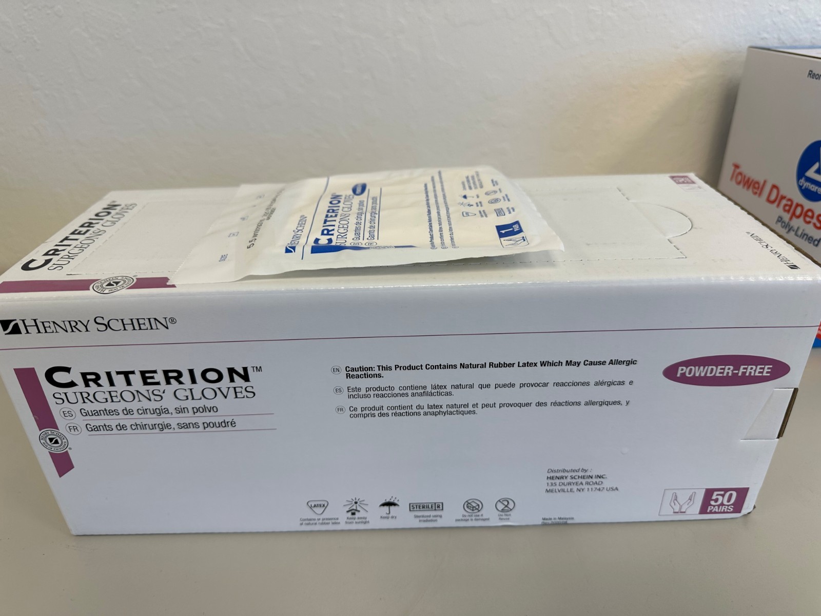 Criterion Surgeons Gloves Small Size 5.5 Power-free (50/pack) Sterile