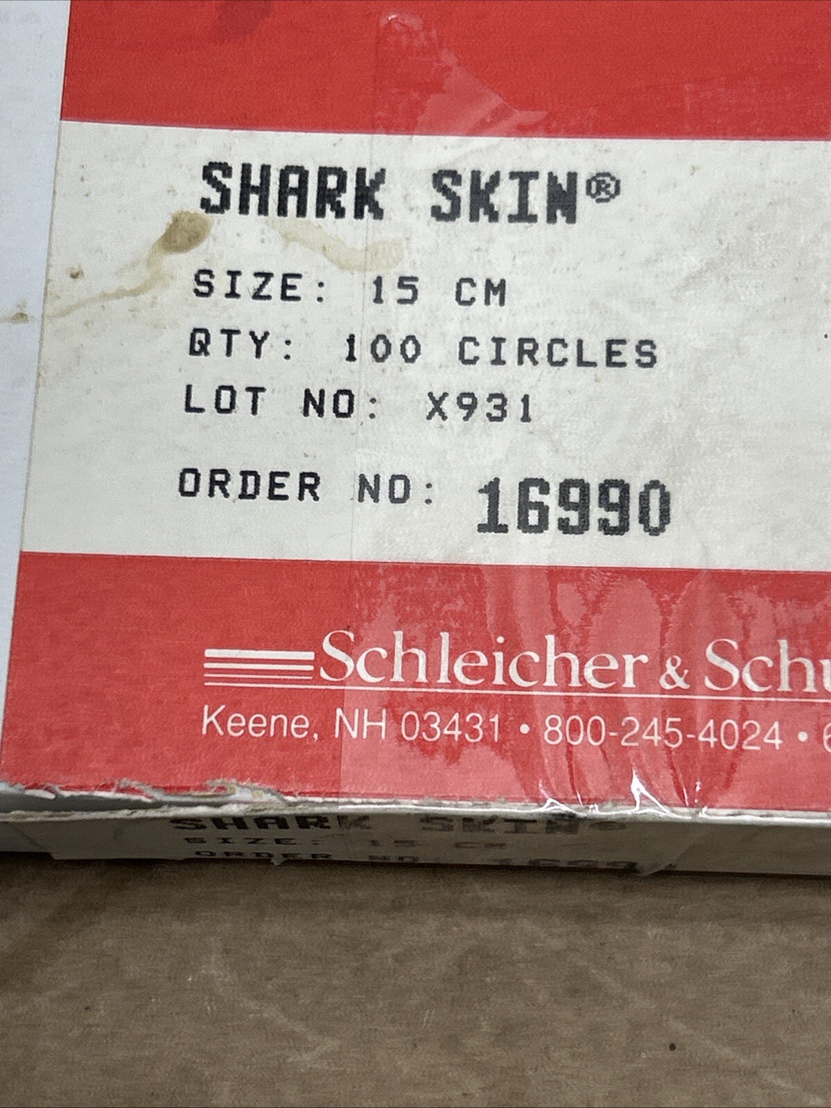 (7) Sigma Aldrich S&S Filter Paper Shark Skin REF 16990 Fast Shipping!