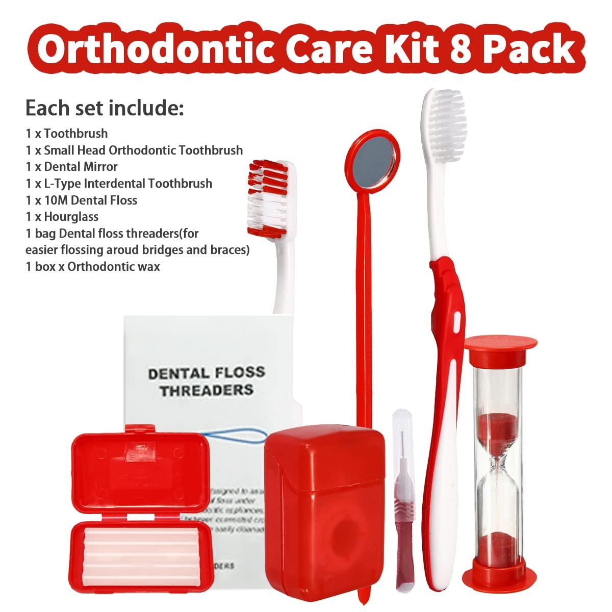 Braces Cleaning Kit for Teeth, Portable Orthodontic Toothbrush Kit Oral Care …