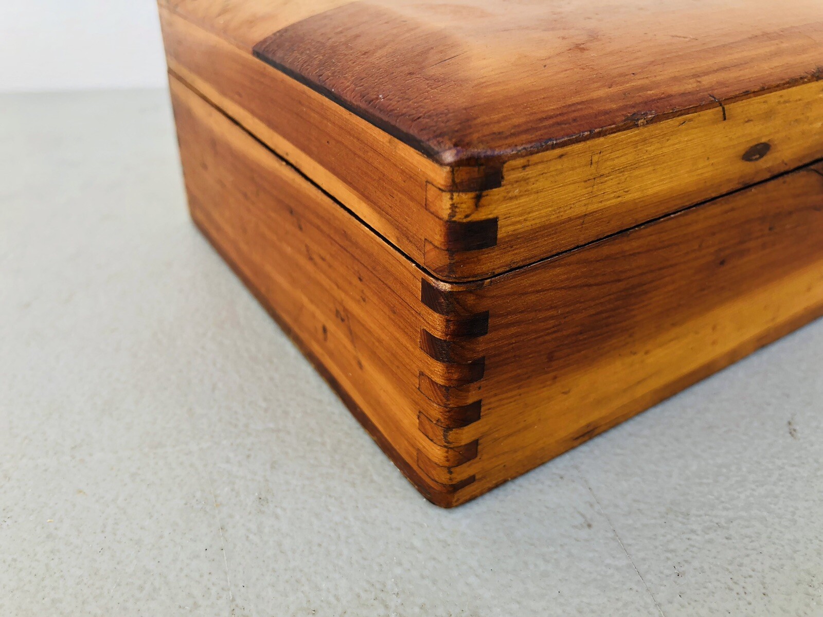 Antique S.S. White Dental Dovetailed Wooden Box
