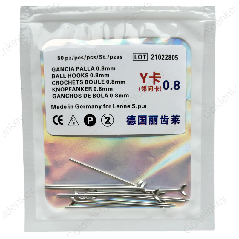 Dental Ball Retainer J Clasp Oblique Clasps Bars 0.8/0.9/1.0 Y-Type Fit Scheu