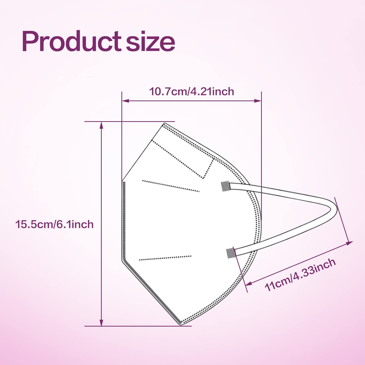KN95 Face Mask 50 Pack, Disposable Respirator Masks, 5 Layer Design Safety Ma…