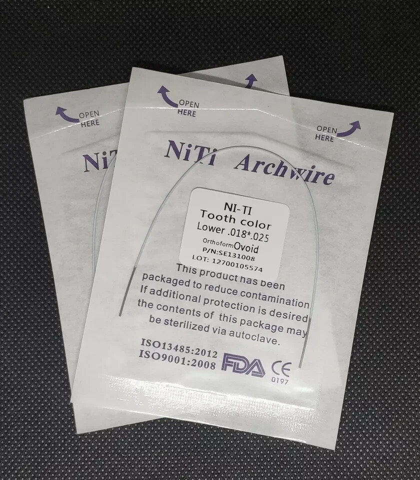 10Packs Dental Orthodontic Super Elastic Niti Tooth Color Rectangular Arch Wires