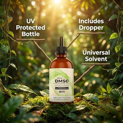 PureChemPros DMSO Pharmaceutical Grade 99.9% Pure (Dimethyl Sulfoxide) Low Od…