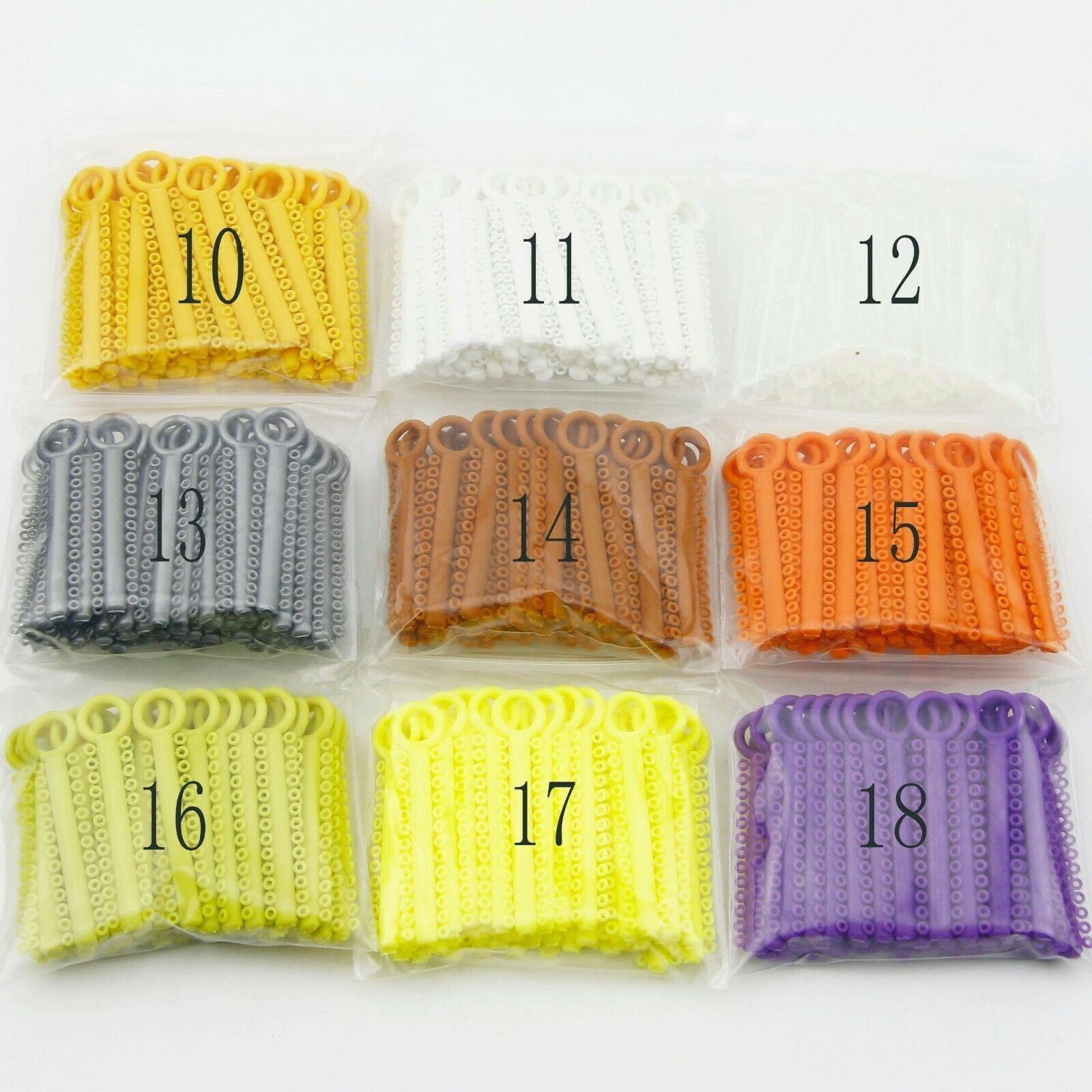 Dental Elastics Brace Rubber Bands 3.5/5.0/6.5OZ Ligature Ties Bracket/Arch Wire