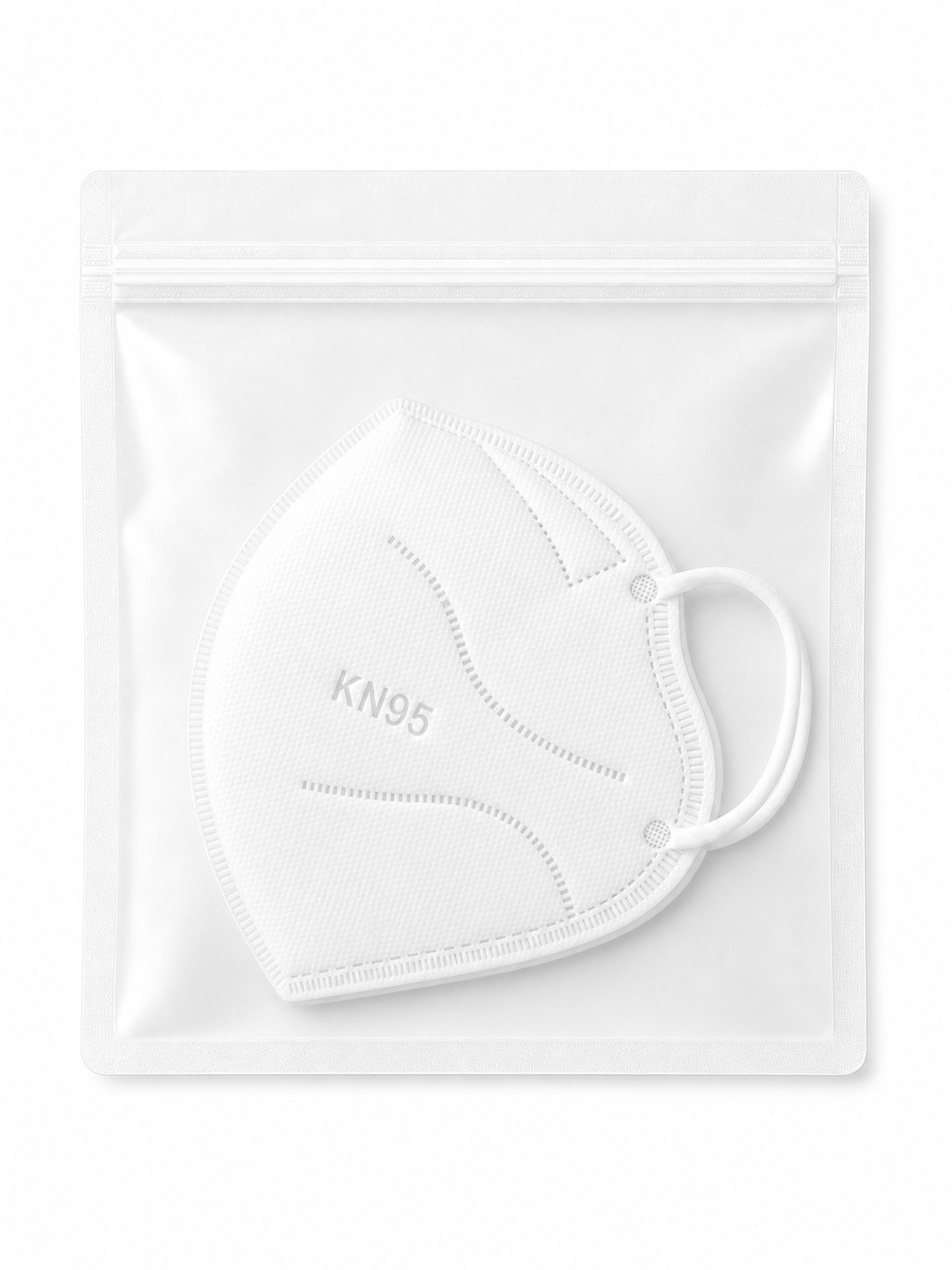 30 KN95 5-Layer Face Mask Individually Wrapped Soft Skin-Friendly Low Resistance