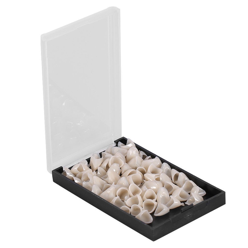 50 Pcs/Box Dental Oral Temporary Anterior Teeth Crown Veneers Synthetic Resin