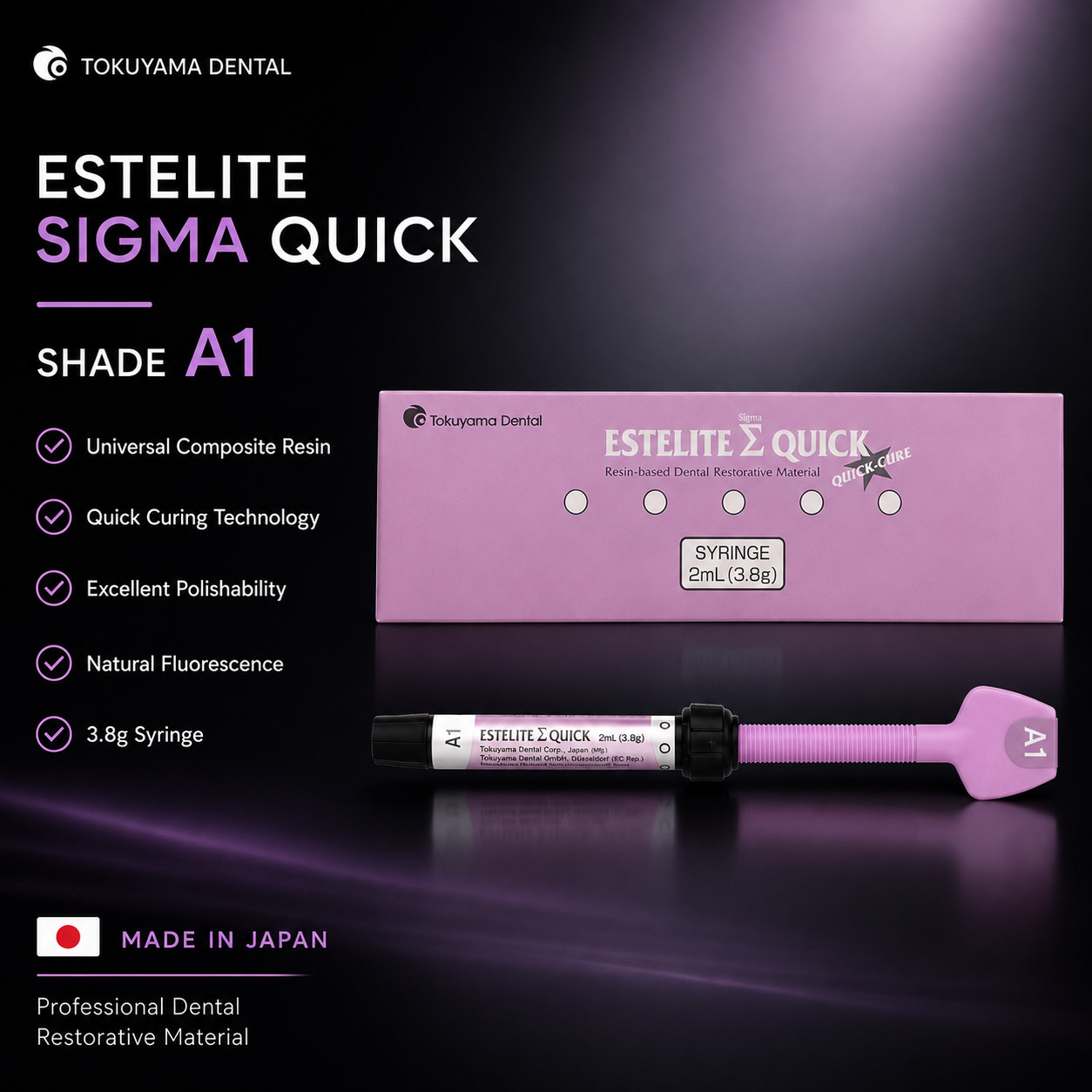 Estelite Sigma Quick Tokuyama – Original Japanese Dental Composite 3.8g Syringe