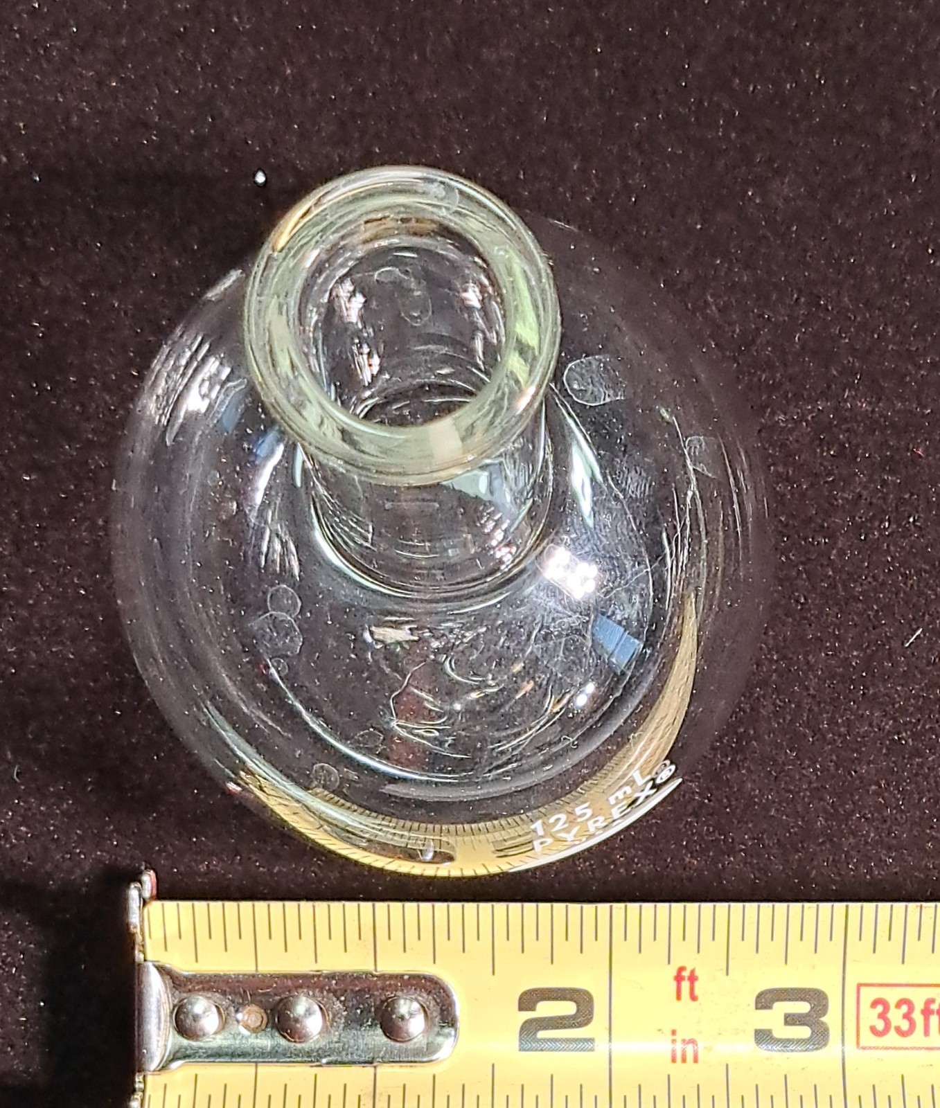Corning Pyrex 125 mL Florence Boiling Flask (Model No. 4060)