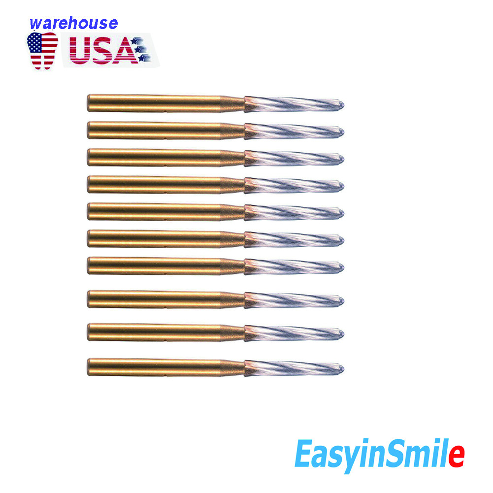 Endo-Z Bur Dental Carbide Tungsten Easyinsmile 1.4*23mm Surgical Cutter 10Pcs