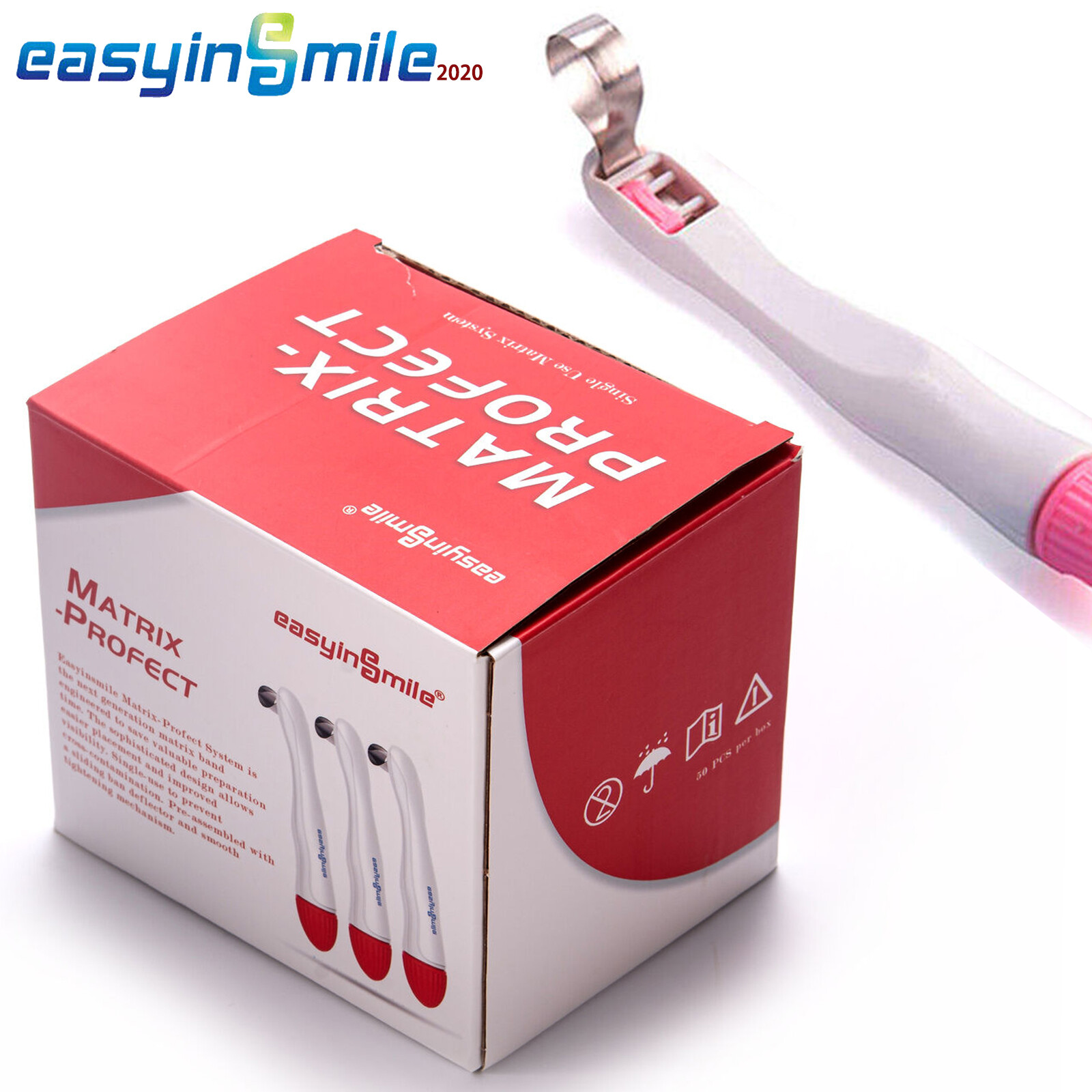 50pcs/box Dental Pro Matrix Bands Molar/Premolar Restoration Metal Band 4.5MM