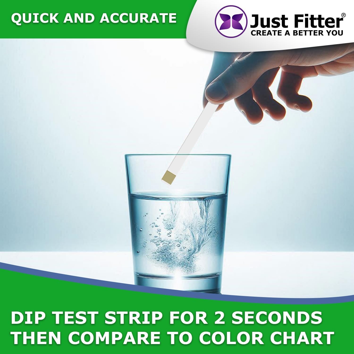 Just Fitter Alkaline Water pH Test Strips. Testing Kit for Home Drinking…